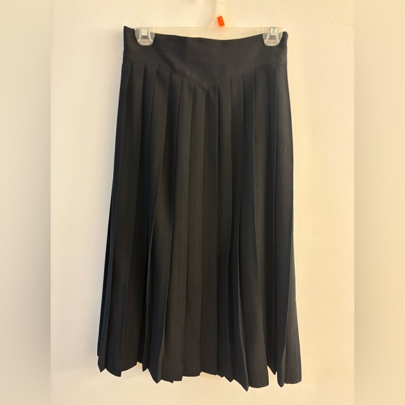 Dior Dresses & Skirts - Vintage Christian Dior Separates - Black A-Line Pleated Skirt, Size 8. USA made